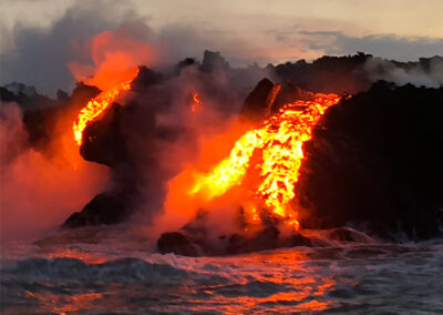 Lava Ocean Entry